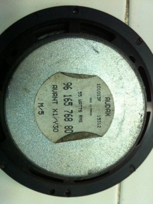 ลำโพง AUDAX รุ่น AVANT X1/Y30 6 1/2นิ้ว สภาพสวย Made in France มือ2