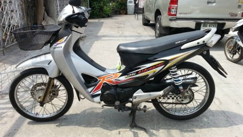 สตาร์ทมือ wave125s ปี46 กท184 สีเทาดำ เครื่องดี 18,500