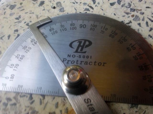 ชุดวัดมุมวัดองศา บรรทัดวัดมุมเป็นสแตนเลส ปรับองศาได้ วัดได้หลายแบบ