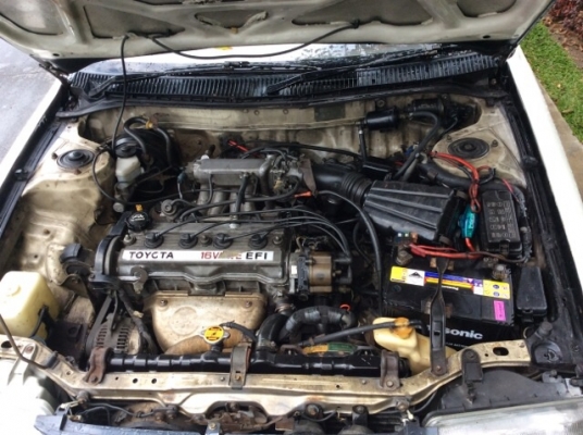 ขายรถโตโยต้า โคโรล่า ปี89 เครื่อง1.6 หัวฉีด เกียร์ออโต้ เพาเวอร์ กระจกไฟฟ้า ภายในสวยๆเดิมๆ แอร์เย็นฉ่ำ เครื่องเสียง1ชุด ตัวถังบางเดิมๆสวยไม่มีชน สีเต็มเงา แม็ก15" รถขับดีมาก พร้อมใช้ ภาษีปี59 ขายถูกๆครับ