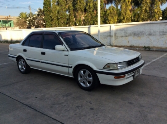 ขายรถโตโยต้า โคโรล่า ปี89 เครื่อง1.6 หัวฉีด เกียร์ออโต้ เพาเวอร์ กระจกไฟฟ้า ภายในสวยๆเดิมๆ แอร์เย็นฉ่ำ เครื่องเสียง1ชุด ตัวถังบางเดิมๆสวยไม่มีชน สีเต็มเงา แม็ก15" รถขับดีมาก พร้อมใช้ ภาษีปี59 ขายถูกๆครับ