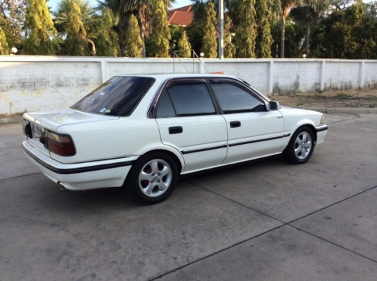 ขายรถโตโยต้า โคโรล่า ปี89 เครื่อง1.6 หัวฉีด เกียร์ออโต้ เพาเวอร์ กระจกไฟฟ้า ภายในสวยๆเดิมๆ แอร์เย็นฉ่ำ เครื่องเสียง1ชุด ตัวถังบางเดิมๆสวยไม่มีชน สีเต็มเงา แม็ก15" รถขับดีมาก พร้อมใช้ ภาษีปี59 ขายถูกๆครับ