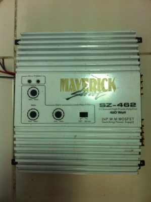 Power AMP MAVERICK SZ-462 2CH 460W มือ2 ญี่ปุ่น