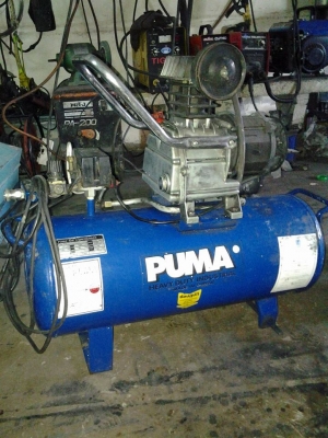 .ขาย ปั๊มลม พูมา มอเตอร์ 3 แรง โรตารี่