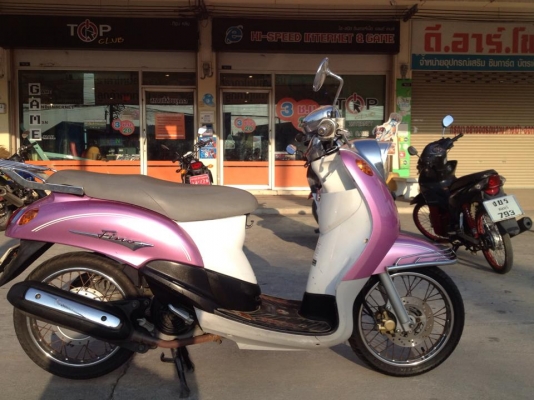 ขาย ยามาฮ่า ฟีโน่ สีชมพู-ขาว ปี 51 สภาพเดิม ๆ ราคา เบา ๆ
