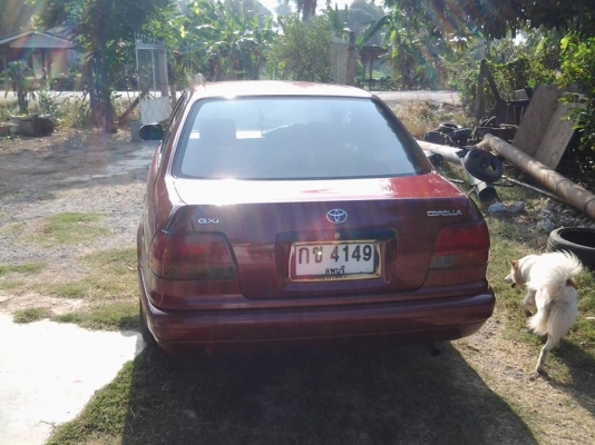 ขาย Toyota corolla GXI ปี 96 รถสวยพร้อมใช้ ไม่เคยผ่านการติดแก็สมาก่อน ขายราคา 85000 บาท เอกสารครบ ทะเบียนพร้อมโอน สยใจติดต่อ 0826336557 โป้งครับ รับเทรินทุกรุ่นครับ.