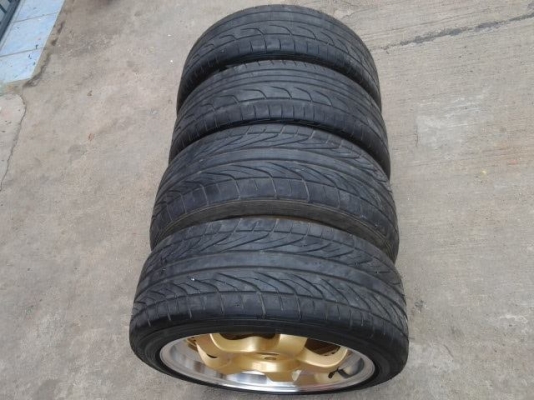 ขาย S1 rota 17*7.5 / 4*100 off 45 พร้อมยาง japan ดอกเหลือ ๆ ใช้ยาว ๆ