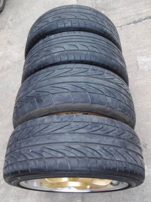 ขาย S1 rota 17*7.5 / 4*100 off 45 พร้อมยาง japan ดอกเหลือ ๆ ใช้ยาว ๆ