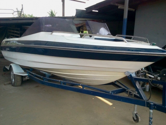 ขายเรือเร็วพร้อมเทรนเลอร์ เรือต่อมาใหม่ยังไม่เคยลงน้ำเลย