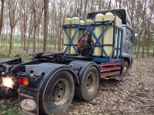 (22ล้อ)10ล้อหัวลาก320แรง2เพลาติดก๊าซNGVและหางเทเลอร์ไม่ดั้ม3คานแท้ยาว12ม....รถปี*2551(2008) พร้อมกัน รถสวย หางสวย...เล่มพร้อม