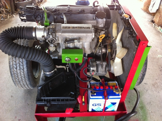 ขายเครื่องสูบน้ำใช้แก๊ส LPG 100\%ราคา 33000