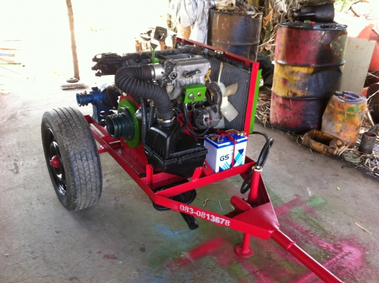 ขายเครื่องสูบน้ำใช้แก๊ส LPG 100\%ราคา 33000