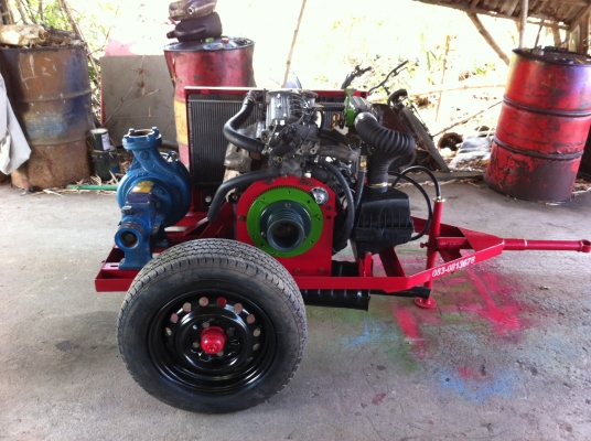 ขายเครื่องสูบน้ำใช้แก๊ส LPG 100\%ราคา 33000