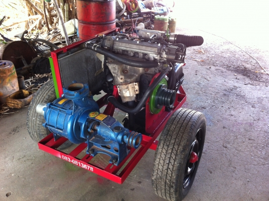 ขายเครื่องสูบน้ำใช้แก๊ส LPG 100\%ราคา 33000