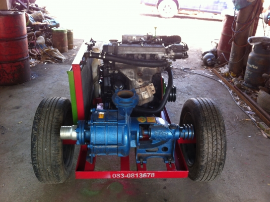 ขายเครื่องสูบน้ำใช้แก๊ส LPG 100\%ราคา 33000