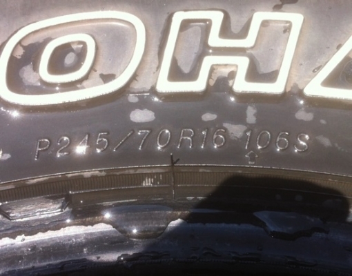 ยาง Yokohama 245 70 16 ปี11 ราคาไม่แพง