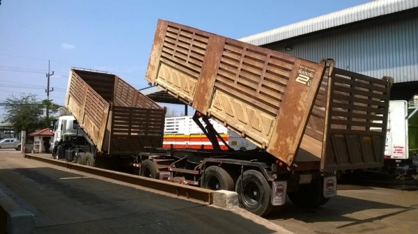 ขายรถพ่วงแม่-ลูกดั้มสามมิตร ISUZU FXZ360 ปี 52 ทะเบียนพร้อมโอนครับ