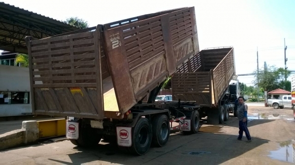 ขายรถพ่วงแม่-ลูกดั้มสามมิตร ISUZU FXZ360 ปี 52 ทะเบียนพร้อมโอนครับ