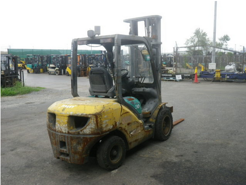 จำหน่าย Forklift KOMATSU 3 ตัน ดีเซล ญี่ปุ่น FD30T-15  เกียร์ออโต้  ปี 2004 เสา 4 เมตร มี Rotating เครื่อง 4 สูบ นำเข้าตรงจากโยโกฮาม่า