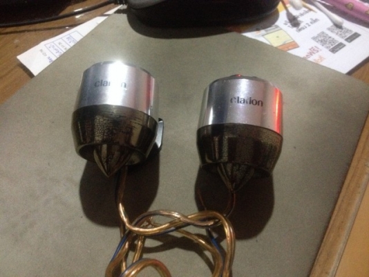 เสียงเเหลม CLARION ของญี่ปุ่นเเท้รุ่นใหม่ๆสภาพสวยๆคู่ละ
