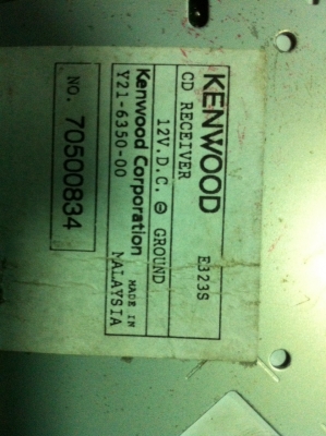 KENWOOD E323 MP3 CD AUX ไม่มีปรีเอ้า มือ2 ญี่ปุ่น