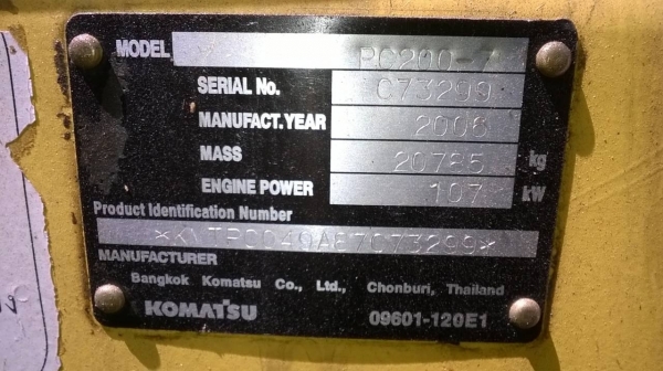 ขายแบคโฮ KOMATSU PC200-7 เอกสารใบอินวอยซ์ สภาพพร้อมใช้งาน ระบบไฟเต็ม แอร์เย็น ราคาคุยกันได้ครับ ขายแบคโฮ KOMATSU PC200-7 เอกสารใบอินวอยซ์ สภาพพร้อมใช้งาน ระบบไฟเต็ม แอร์เย็น ราคาคุยกันได้ครับ