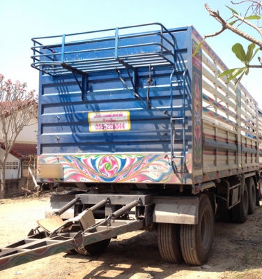 ฝากขายรถพ่วง22ล้อ DECA 360 ปี55 กระจกมองข้างยื่นไปข้างหน้า กระบะเหล็กคอกสูงไม่ดัมพ์ ลูกพ่วง3เพลายาว7เมตร (มี ป.1)