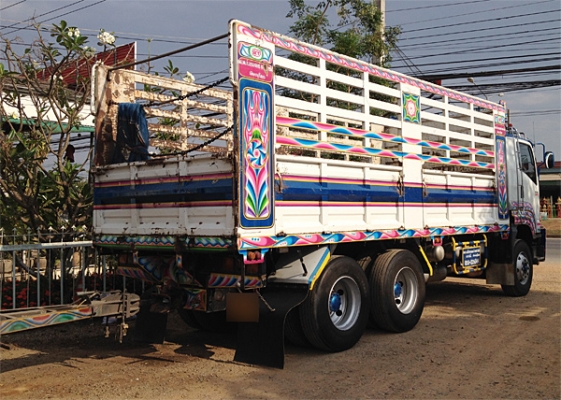 ฝากขายรถพ่วง22ล้อ DECA 360 ปี55 กระจกมองข้างยื่นไปข้างหน้า กระบะเหล็กคอกสูงไม่ดัมพ์ ลูกพ่วง3เพลายาว7เมตร (มี ป.1)