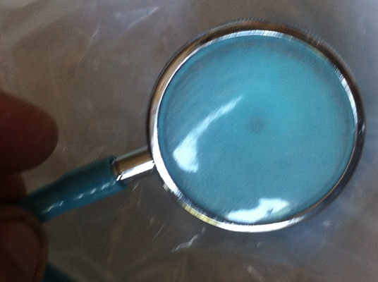 ชุดหูฟังแพทย์ Stethoscope ชนิด Dual type ฟังเสียงได้ 2 ด้านชองใหม่สีฟ้า จากญี่ปุ่นพร้อมกล่องบรรจุ