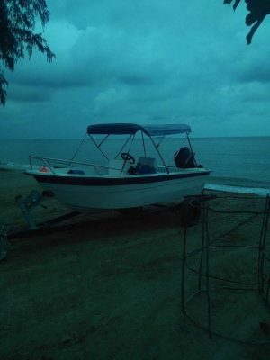 เรือตกปลาเครื่องเมอ45พร้อเทรลเลอร์ เรือตกปลาเครื่องเมอ45พร้อเทรลเลอร์