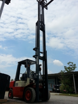 ฟอร์คลิฟท์ NISSAN 2.5 ตัน เสา 6 เมตร ดีเซล ยางตัน 090-986-2521 อ๊อบ