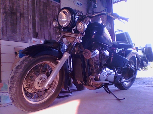 ขายhonda streed400แต่งสวยแนวยุค50-60ทะเบียนแท้เลขสวย