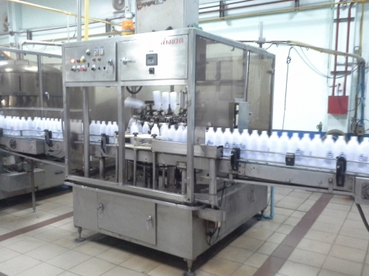 ขายเครื่องบรรจุ ล้างขวด ปิดฝา ระบบโรตารี่ โชว์ดาวโรต้าแพ็ค กำลังการผลิต 3 ล้านขวด/เดือน จำนวน 1 ไลน์ผลิต เครื่องจักรพร้อมใช้งาน