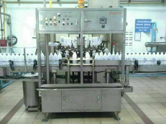 ขายเครื่องบรรจุ ล้างขวด ปิดฝา ระบบโรตารี่ โชว์ดาวโรต้าแพ็ค กำลังการผลิต 3 ล้านขวด/เดือน จำนวน 1 ไลน์ผลิต เครื่องจักรพร้อมใช้งาน