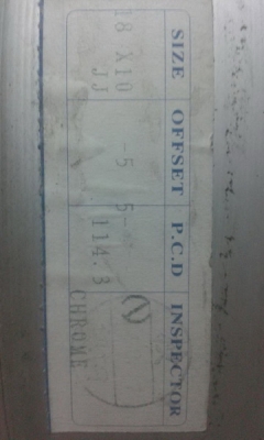 ขายล้อVipญี่ปุ่นลึกๆของWEDS 5ก้านคู่โคมเมียมล้อ2ชิ้นหมุดทองรอบ