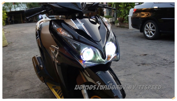 ขาย Click 125i idling stop แต่งไฟหน้าโปรเจคเตอร์ LED