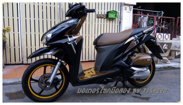 ขาย Click 125i idling stop แต่งไฟหน้าโปรเจคเตอร์ LED