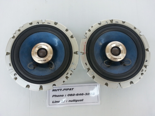 ลำโพงขนาด 6 นิ้ว  Alpine STS-162R แกนร่วม 2 ทาง  มือ 2 ญี่ปุ่น