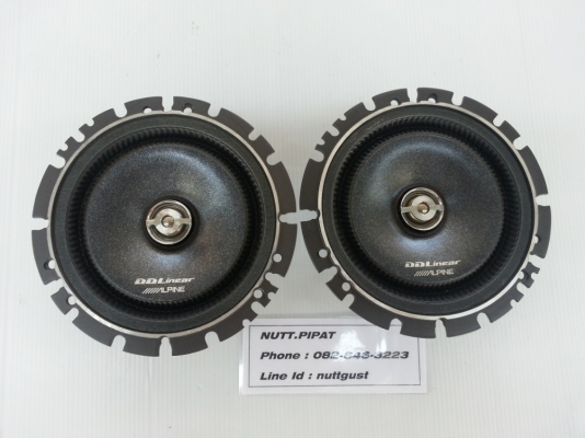 ลำโพง 6 นิ้ว  Alpine DDLinear DLS-165R แกนร่วม 2 ทาง  มือสองญี่ปุ่น