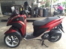 ขายรถมอเตอร์ไซต์ ยามาฮ่า Tricity สีแดง ปี14 จ.บุรีรัมย์0816002496