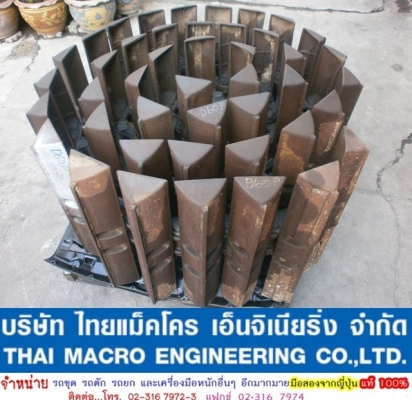 โซ่ D60P-6 พร้อมแผ่น(แท้) รถดัน KOMATSU (90 cm.) เก่านอกญี่ปุ่นแท้(44 ข้อ) ตัด 1ข้อ สวย