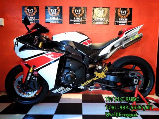 T&amp;T BIKE RAMA2 ขายYAMAHA R1ปี2009 อินวอย + สรรพสามิตแท้ ของแต่งตามรูป ราคา 329000