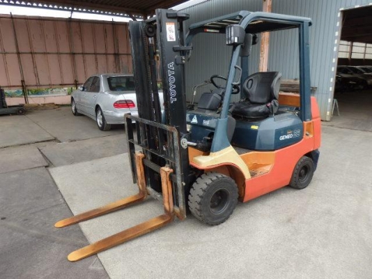 ขายรถโฟล์คลิฟท์ TOYOTA รุ่น 02-7FGK25 ใช้งานเพียง 111 ชม. สภาพเหมือนใหม่ ราคา 195,000 บาท นำเข้าจากประเทศญี่ปุ่น 100\% ไม่เคยใช้งานในประเทศไทย