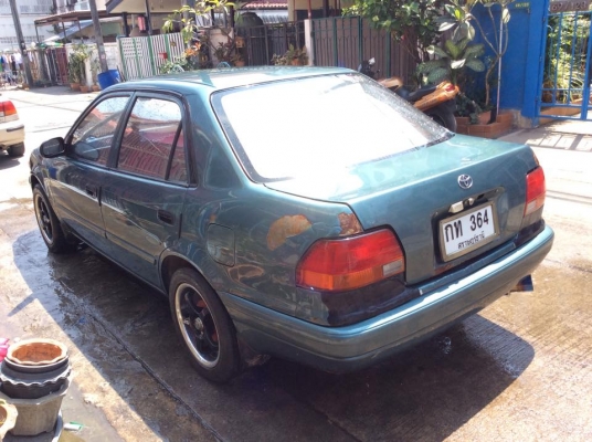 ขายครับ toyota corola 1.5 ท๊อปสุด เกียรธรรมดา ไฟฟ้าทั้งคัน เครื่องเกียรช่วงล่างดีภายในสวยสะอาด พร้อมใช้ แอรหนาวมวิ่งไกลสะบาย สีไม่สวยครับเก็บสี 3ชิ้นจบเลย. ราคา49000 กอล์ฟครับ ดูรถสายไหมวงศกร24ชม