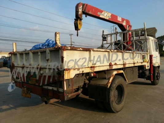 รถบรรทุก  6 ล้อติดเครน  MITSUBISHI   รุ่น FK455J  เครนขนาด 5 ตัน