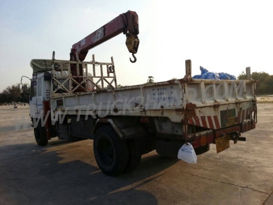 รถบรรทุก  6 ล้อติดเครน  MITSUBISHI   รุ่น FK455J  เครนขนาด 5 ตัน