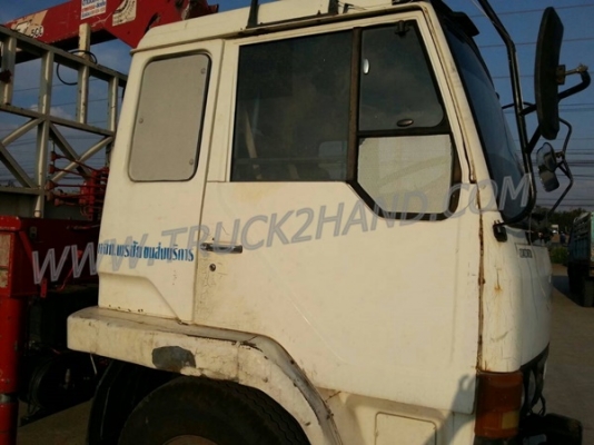 รถบรรทุก  6 ล้อติดเครน  MITSUBISHI   รุ่น FK455J  เครนขนาด 5 ตัน