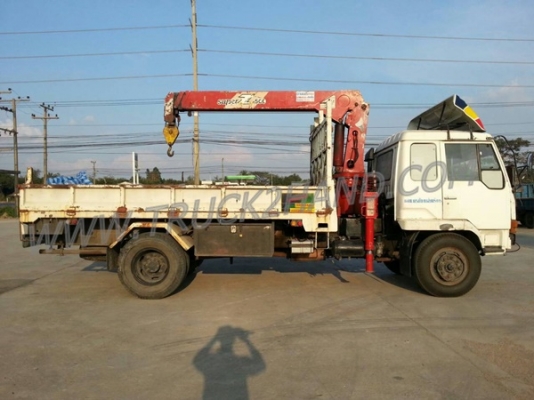 รถบรรทุก  6 ล้อติดเครน  MITSUBISHI   รุ่น FK455J  เครนขนาด 5 ตัน