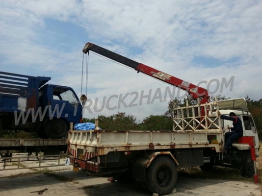 รถบรรทุก  6 ล้อติดเครน  MITSUBISHI   รุ่น FK455J  เครนขนาด 5 ตัน