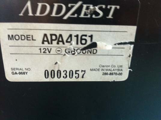 ADDZEST 4CH APA4161 160W มือ2 ญี่ปุ่น